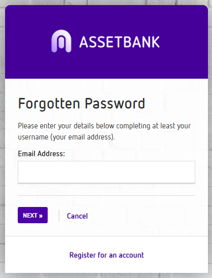 forgotten password wizard not popping up